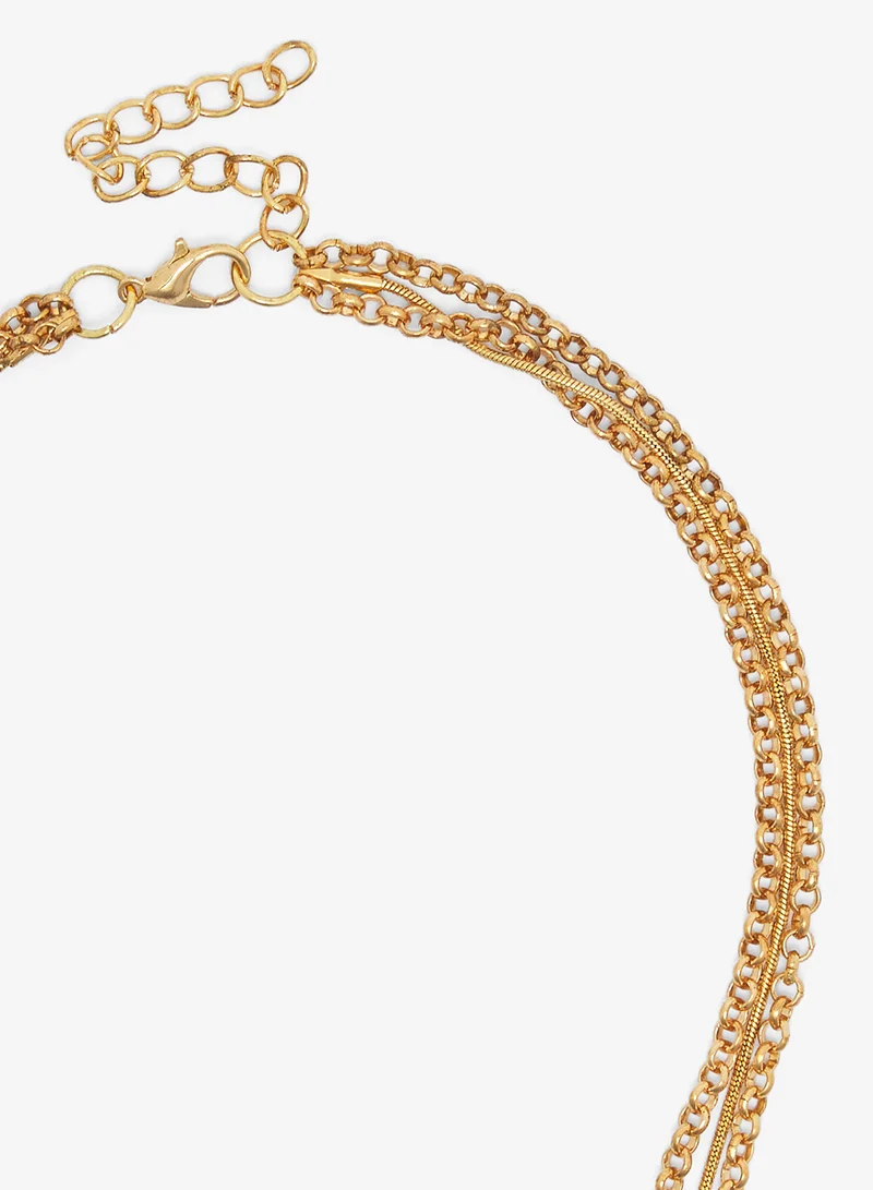 Ginger  Layered Multi Charm Boho Necklace for Women | Best Price UAE