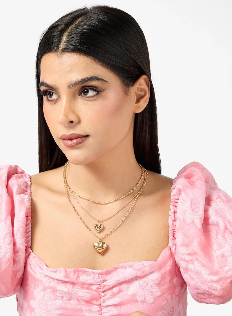 Ginger  Layered Multi Charm Boho Necklace for Women | Best Price UAE