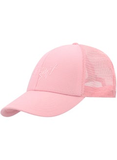 Termit Termit Pink Baseball Cap for Kids – One Size Summer Hat with Embroidery, Breathable Cotton Front & Mesh Back, Stylish Sun Protection for Active Days  - Image 1