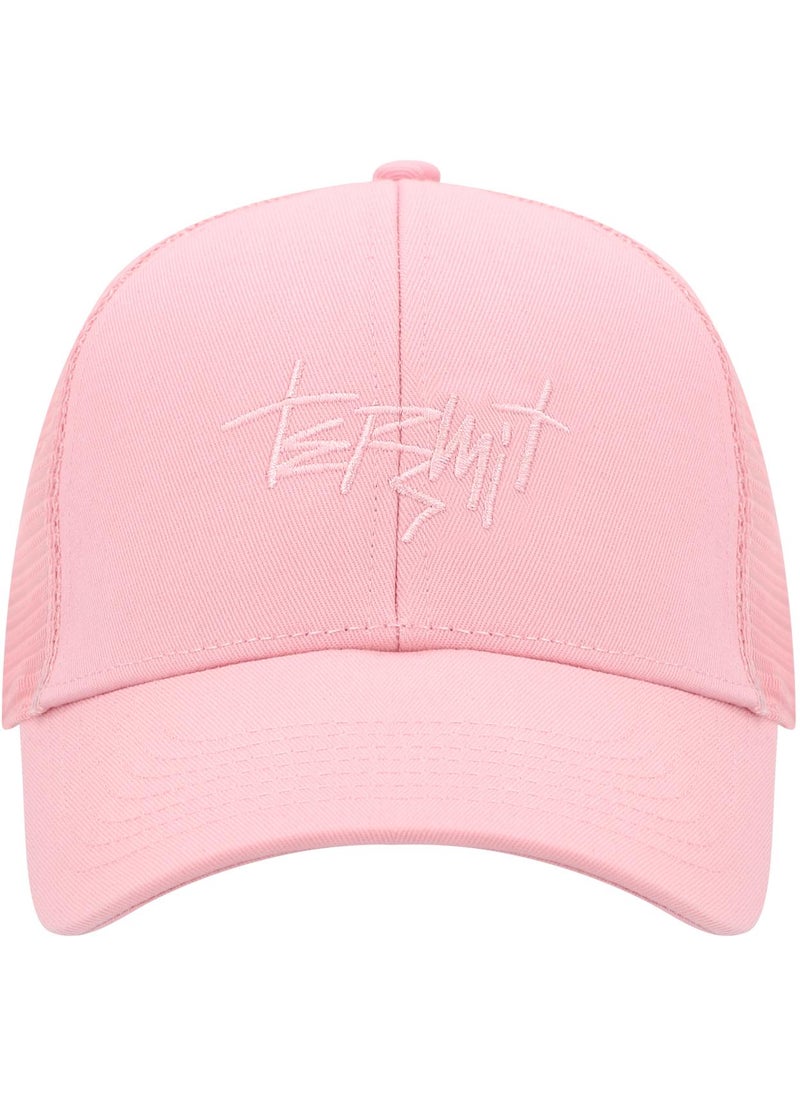 Termit - Termit Pink Baseball Cap for Kids – One Size Summer Hat with Embroidery, Breathable Cotton Front & Mesh Back, Stylish Sun Protection for Active Days - Image 1