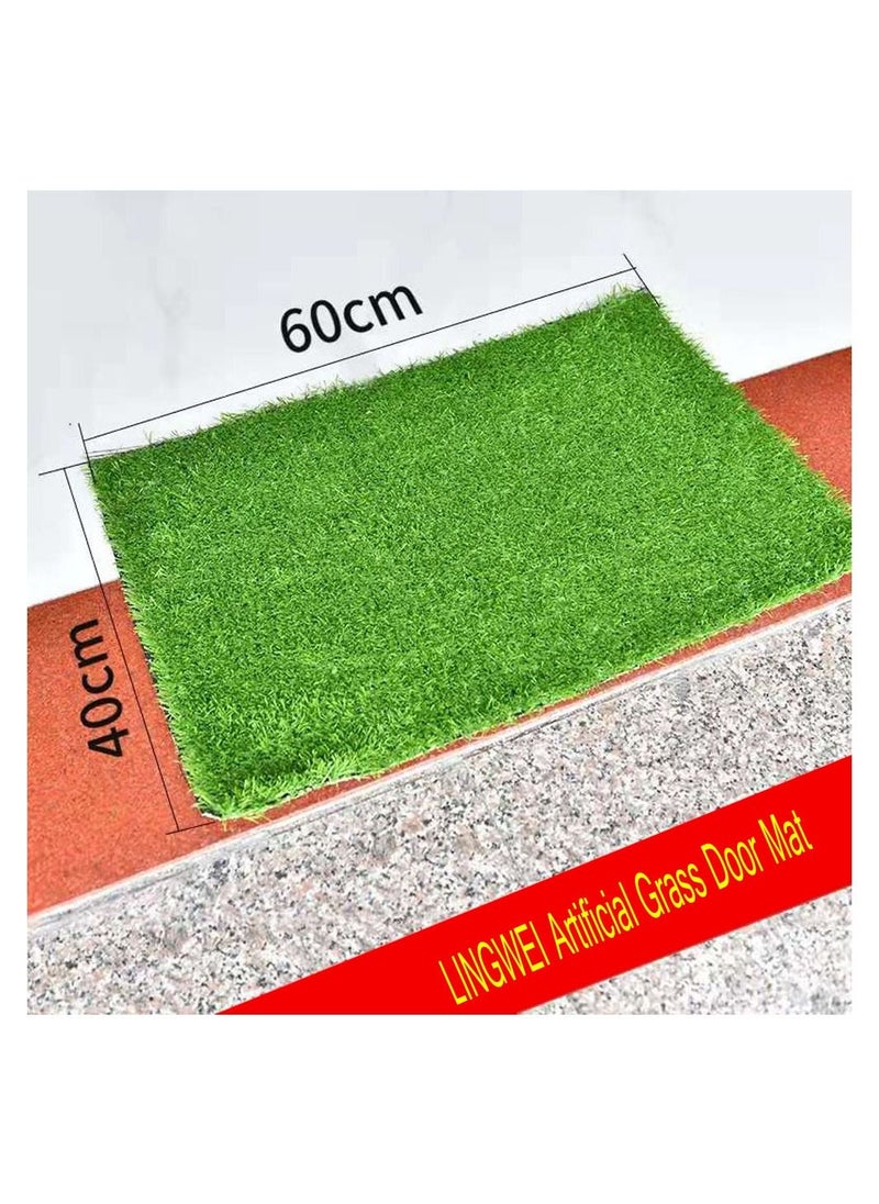 LINGWEI - LINGWEI Artificial Grass Door Mat 40x60 Cm - Image 1
