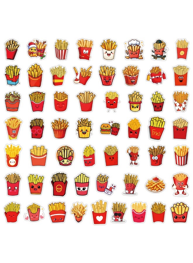 NIBEMINENT 55 Pcs French Fries Deco Kit Waterproof Stickers, High Definition Printing Bright Colors, Suitable for Laptop Skateboard Luggage Water Bottle Guitar DIY - Image 3