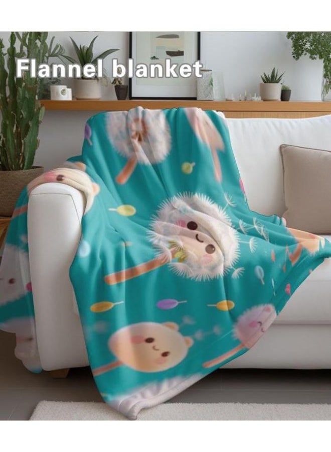 general Flannel thin blanket (warm and comfortable, suitable for sleep, gaming, dust removal and sandproof) 150cm*200cm - 1166 - Image 1