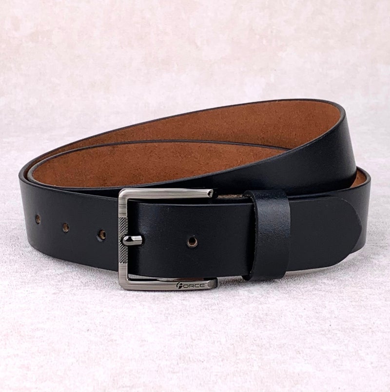 فورس حزام جلد طبيعي تيمبر (أسود) من جلد ميلانو - Image 1