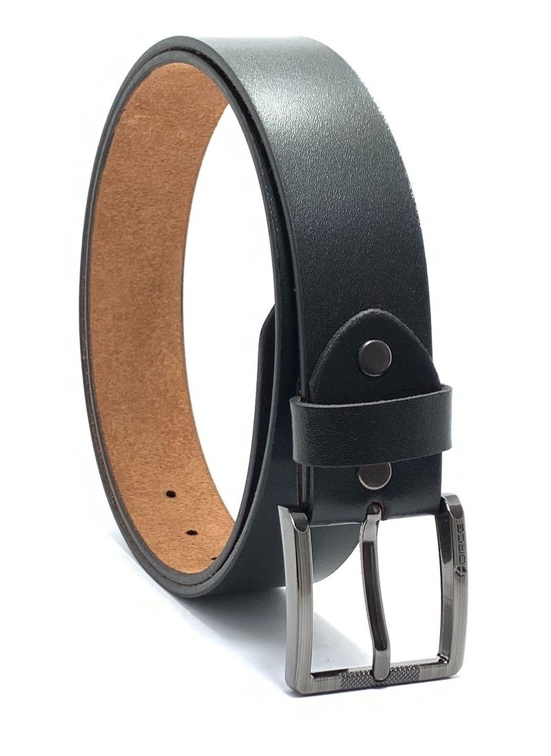 FORCE Force Genuine Leather Belt Men - Semi-Casual Men's Belt & Party Wear Belt, Casual Outfits, Gifts - Black & Brown Men’s Leather Belt for Men  - Image 4