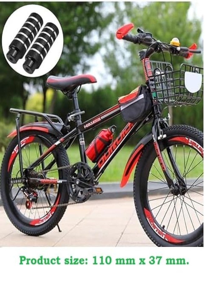 Wavva® 2 Pcs Aluminum Alloy BMX, Non-Slip, Bicycle Footrest, Aluminium Alloy for BMX, Bike, Mountain Bike for Children and Adults. Product Size: 110MM*37MM. - Image 3