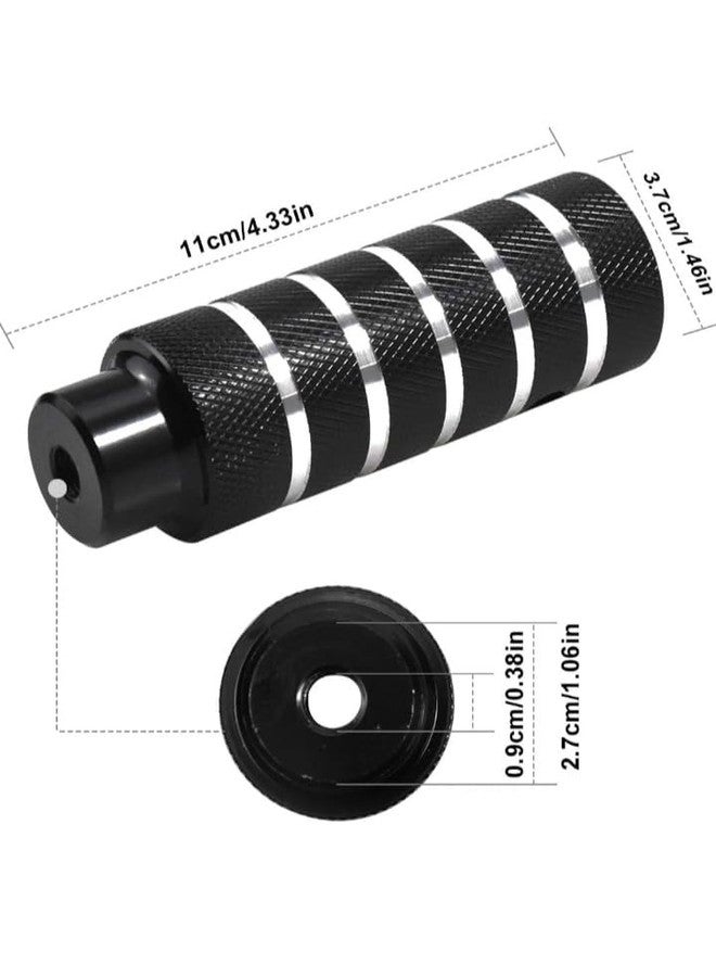 Wavva® 2 Pcs Aluminum Alloy BMX, Non-Slip, Bicycle Footrest, Aluminium Alloy for BMX, Bike, Mountain Bike for Children and Adults. Product Size: 110MM*37MM. - Image 2