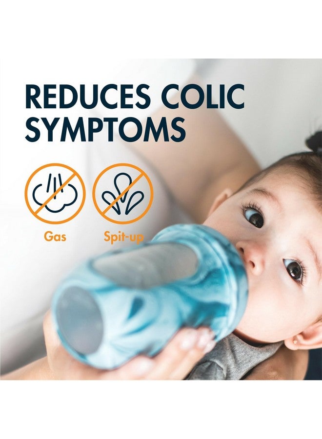 بون زجاجات الرضاعة القابلة لإعادة الاستخدام من Boon Nursh المصنوعة من السيليكون - حلمة متوسطة التدفق - جراب وحلمة من السيليكون لزجاجات الرضاعة - أساسيات تغذية الطفل - صبغ التعادل - من 3 إلى 6 أشهر - 3 عبوات - 8 أونصة - Image 2