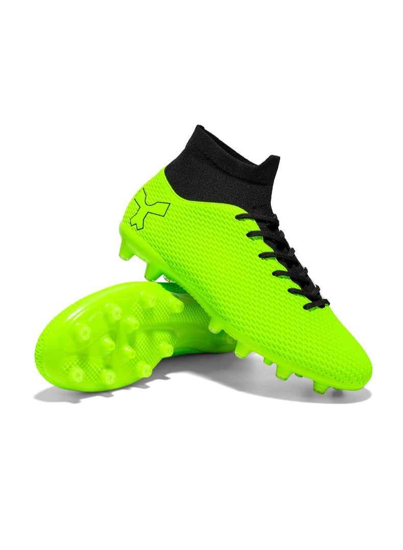 سكت شيكترو حذاء رياضي لكرة القدم بمسامير طويلة باللون الأخضر الرائع للرجال والنساء - Image 1
