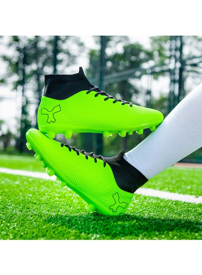 سكت شيكترو حذاء رياضي لكرة القدم بمسامير طويلة باللون الأخضر الرائع للرجال والنساء - Image 3