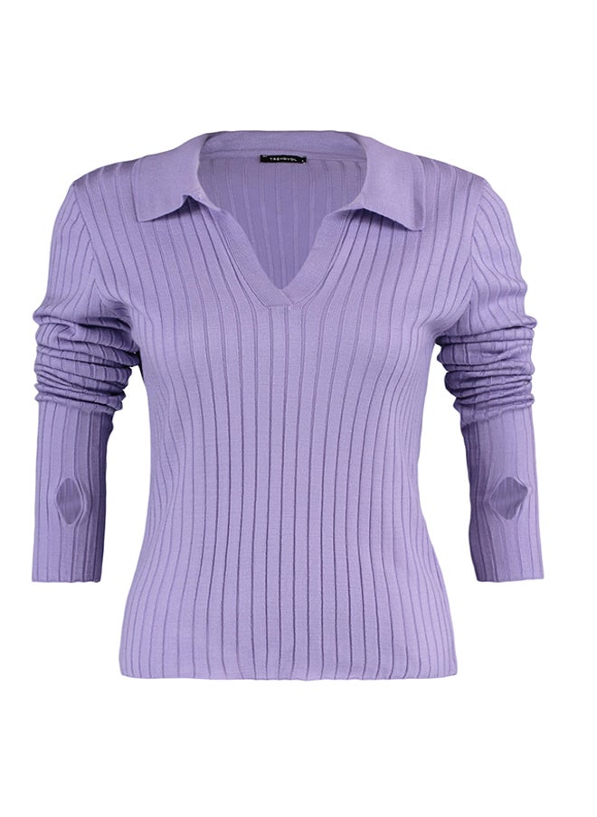 Lilac Sleeve Detailed Polo Neck Knitwear Sweater TWOAW21KZ1113 - pzsku/Z624BB8BC91C53D41BDFBZ/45/_/1730941465/6a93b6e8-b787-4880-8867-d3bc43301b92