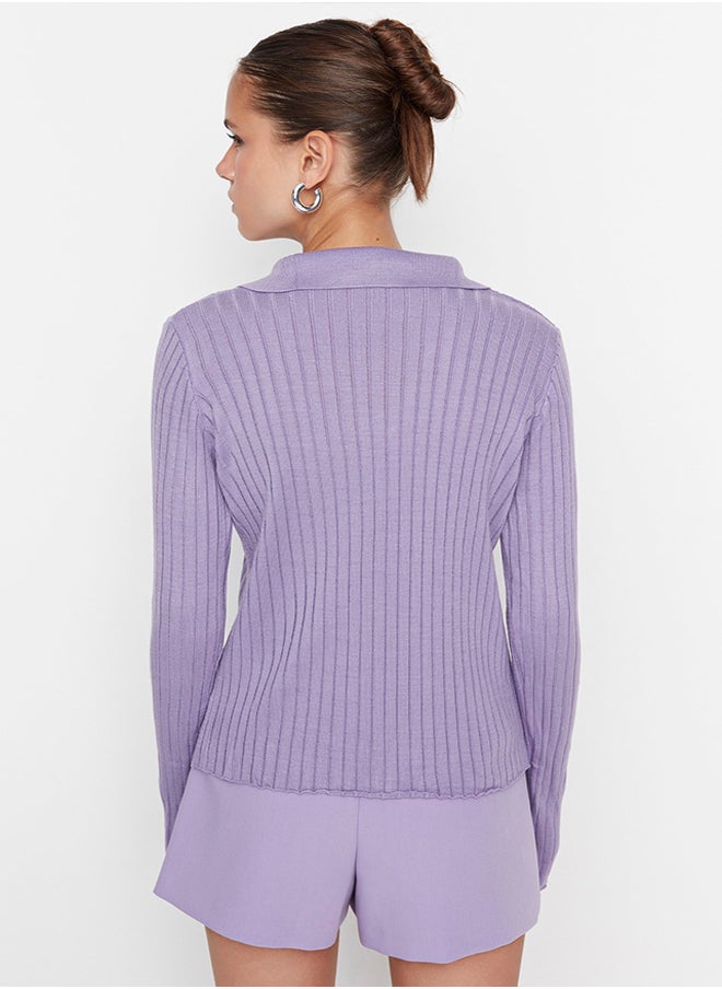 Lilac Sleeve Detailed Polo Neck Knitwear Sweater TWOAW21KZ1113 - pzsku/Z624BB8BC91C53D41BDFBZ/45/_/1730941467/e8c9c3fc-25d0-4152-942c-7c87890b30ee