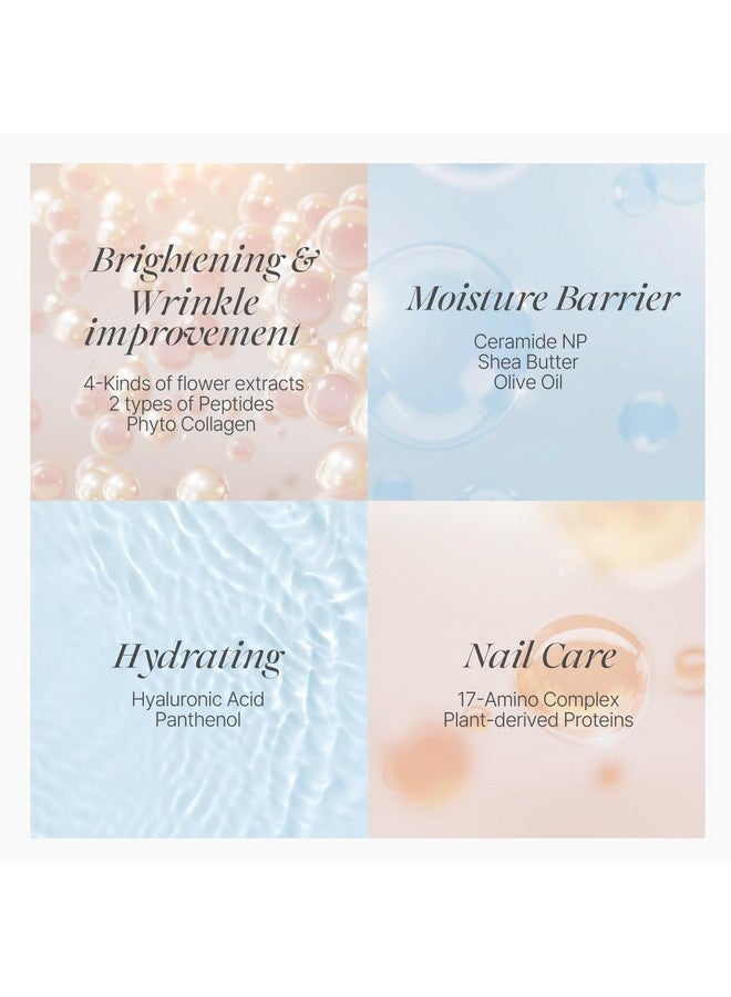 كويلف قناع اليدين الحريري ببتلات الورد من koelf PETITFEE (5 أزواج) - قفازات مغذية ومرطبة بشكل مكثف، أقنعة إصلاح اليدين برائحة الورد مع الببتيد والكولاجين وزبدة الشيا للحصول على يدين ناعمتين كالحرير، علاج لليدين - Image 4