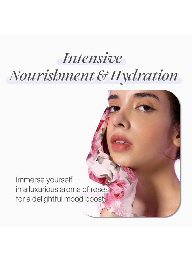 كويلف قناع اليدين الحريري ببتلات الورد من koelf PETITFEE (5 أزواج) - قفازات مغذية ومرطبة بشكل مكثف، أقنعة إصلاح اليدين برائحة الورد مع الببتيد والكولاجين وزبدة الشيا للحصول على يدين ناعمتين كالحرير، علاج لليدين - Image 2