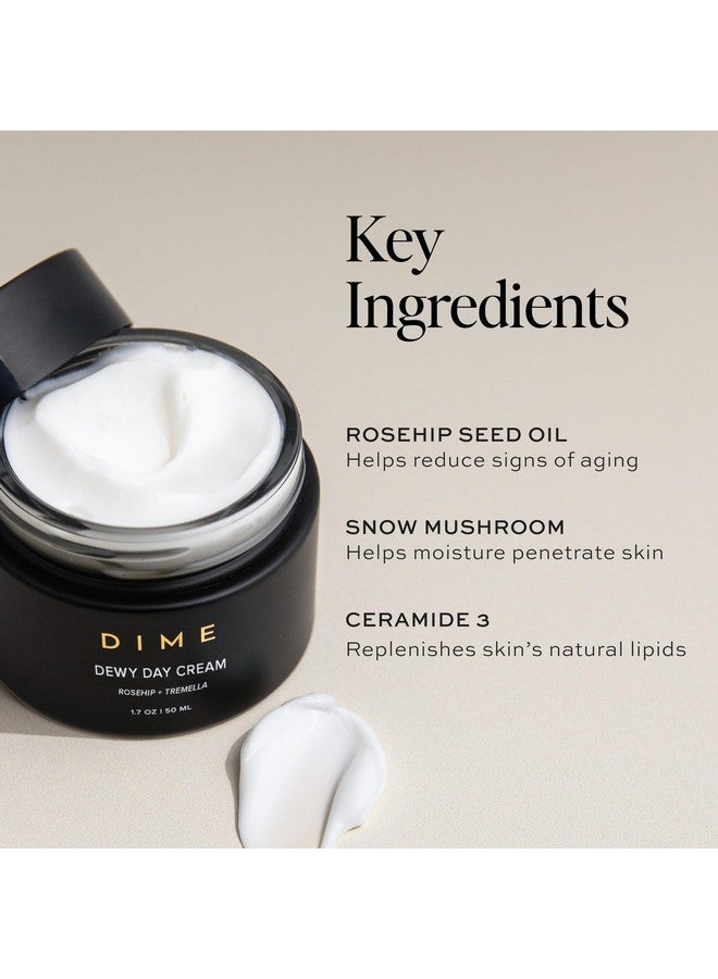 DIME Beauty Dewy Day Cream, Morning Face Moisturizer with Rosehip Oil and Snow Mushroom, 1.7 oz / 50 ml - Image 5