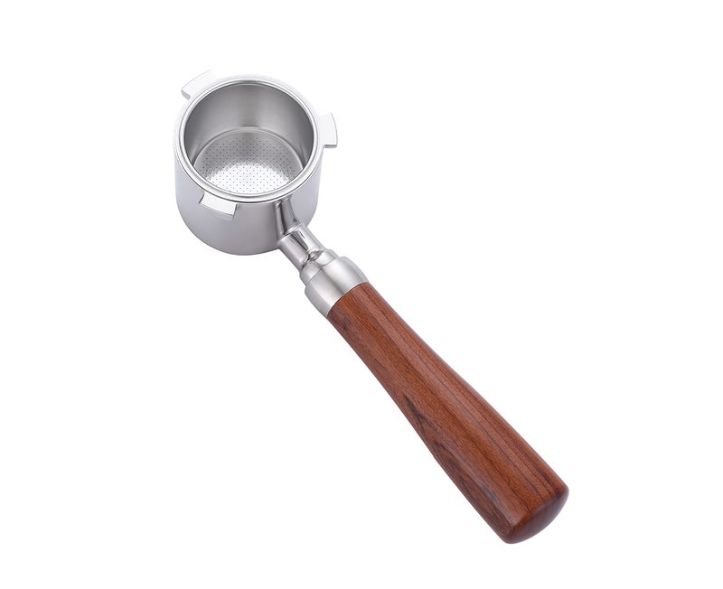 Joytata Maspresso 51mm Bottomless Portafilter for Delonghi La Specialista Espresso Machine EC9335 EC9155 EC9665 EC9355 Stainless Steel Portafilter 4 Cups Wooden Handle