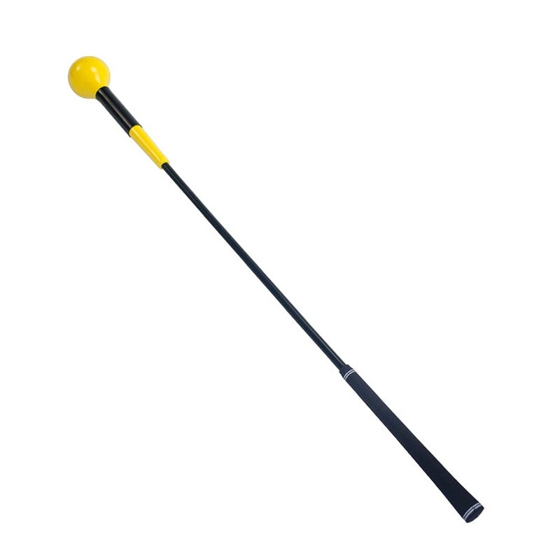 JARAGAR JARAGAR Golf Swing Trainer, Power Flex Golf Swing Training Aid for Improved Tempo Rhythm Balance and Strength, 48 Inches Yellow Golf Training Aids Warm-Up Stick Indoor Practice Accessories  - Image 1