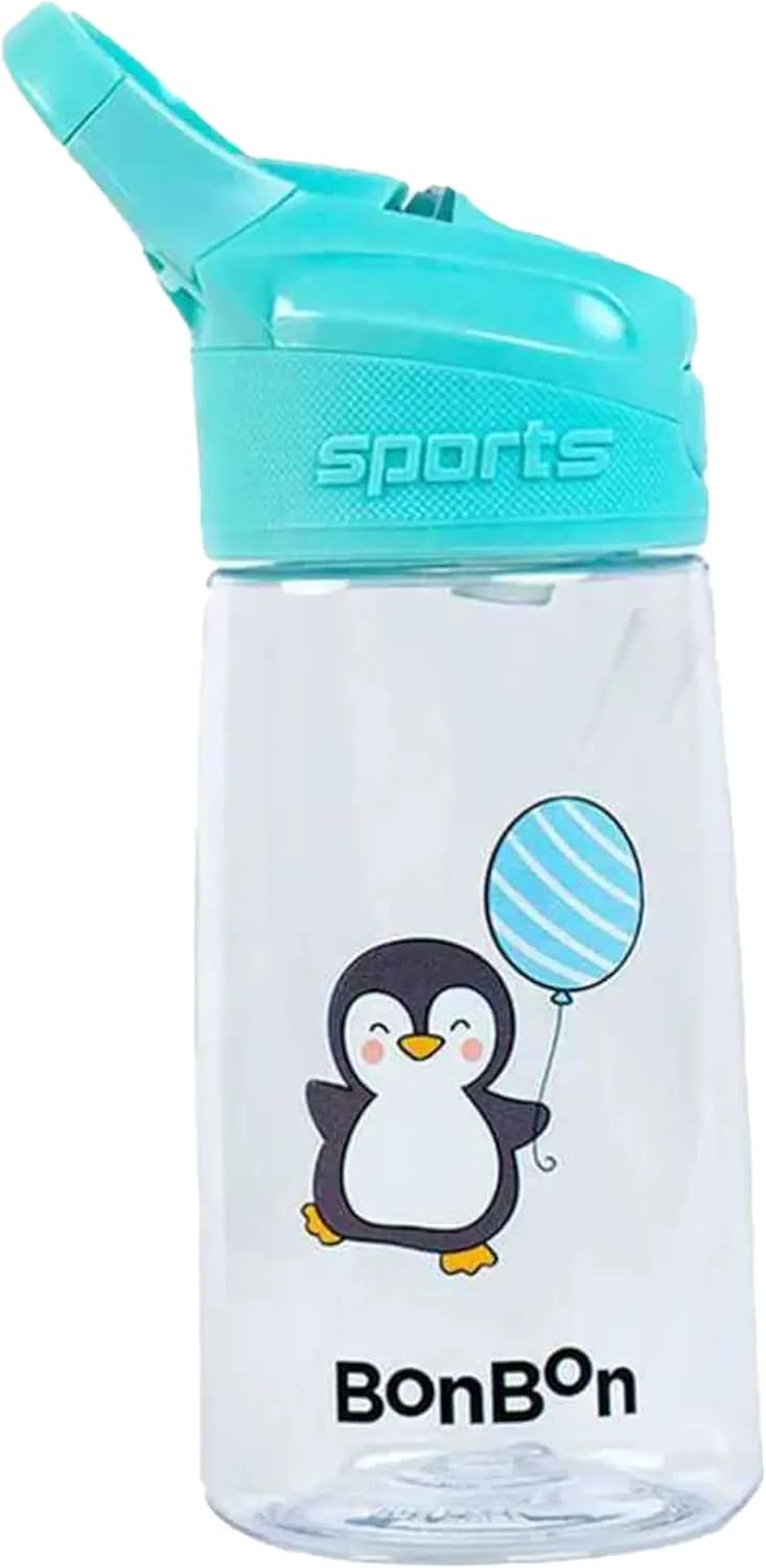 BonBon Elite Tritan Kids Water Bottle 450ml - Cute Penguin - Image 1