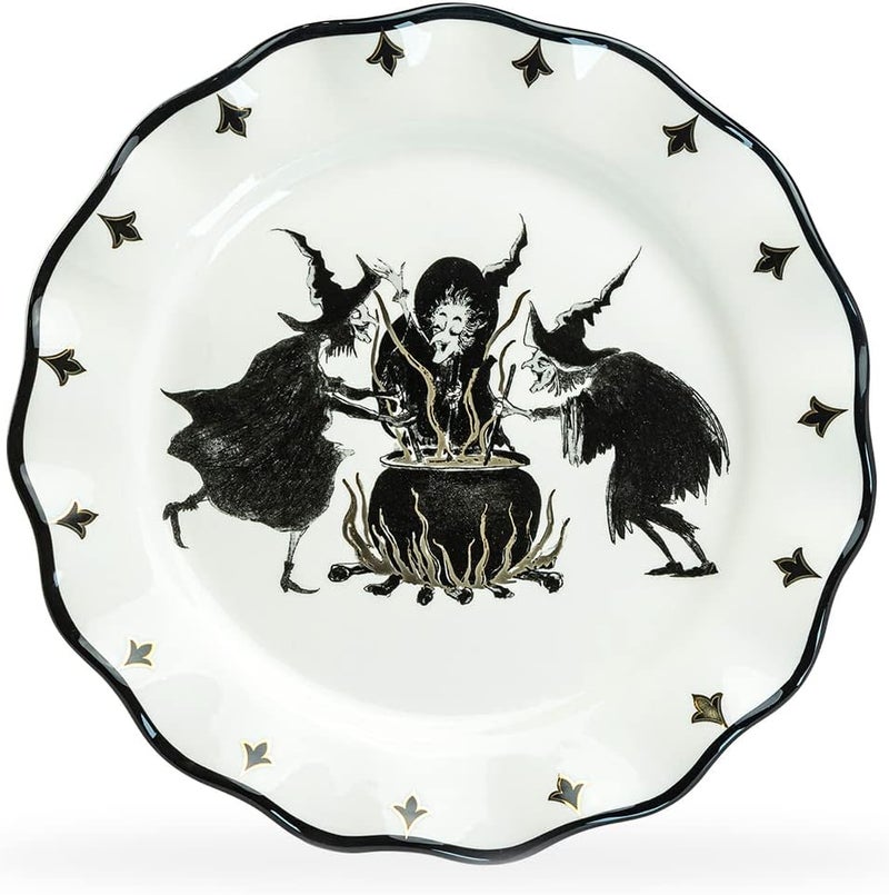 Grace Teaware Potters Studio Halloween Witches Brew Serving Platter - Image 1