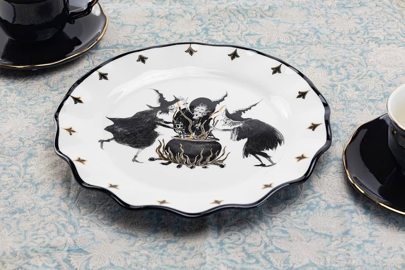 Grace Teaware Potters Studio Halloween Witches Brew Serving Platter - Image 2