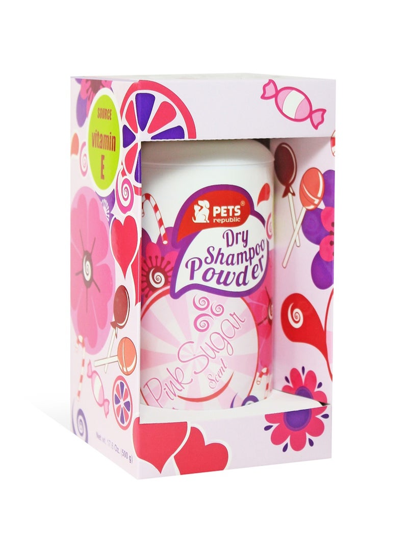 Pets Republic Dry Powder Shampoo Scents 500g Pink Sugar