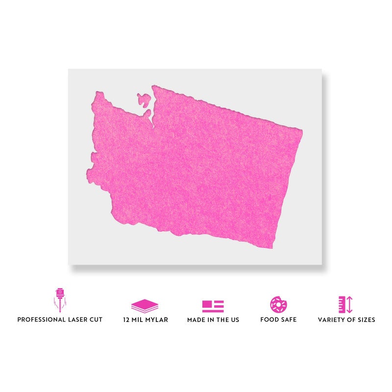 Stencil Revolution Washington State Stencil - Craft Iconic USA Landmarks and Symbols Easily, Paint Stencil, Fabric - Image 2