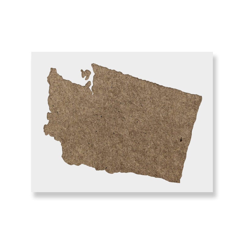 Stencil Revolution Washington State Stencil - Craft Iconic USA Landmarks and Symbols Easily, Paint Stencil, Fabric - Image 1
