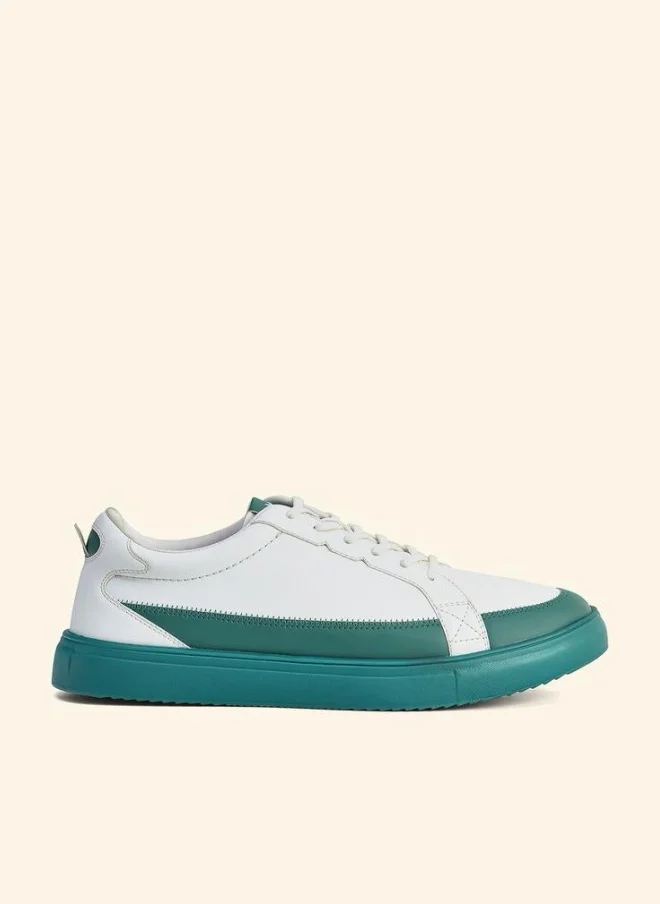 YOHO Men Contrast Panel Casual Sneakers