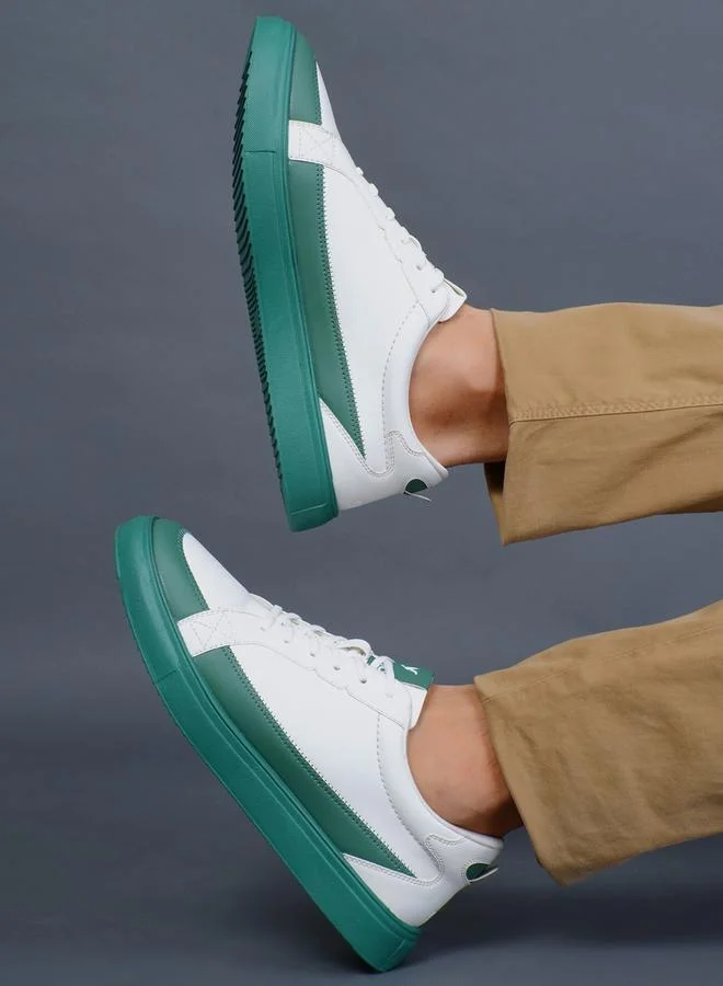 YOHO Men Contrast Panel Casual Sneakers