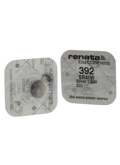 Renata Renata 392 Watch Battery (SR41W), Silver Oxide 1.55V Battery, Pack of 10 Batteries  - Image 2