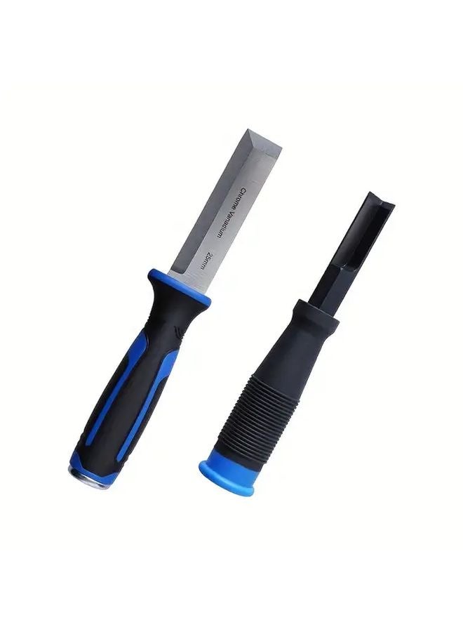 2pcs Wood Chisel Set Heavy Duty 7 Inch 90 Degree Right Angle And 9 25 Inch Framing Chisel - Image 1