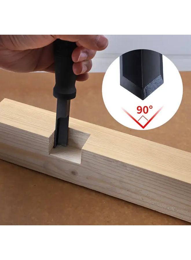 2pcs Wood Chisel Set Heavy Duty 7 Inch 90 Degree Right Angle And 9 25 Inch Framing Chisel - Image 4
