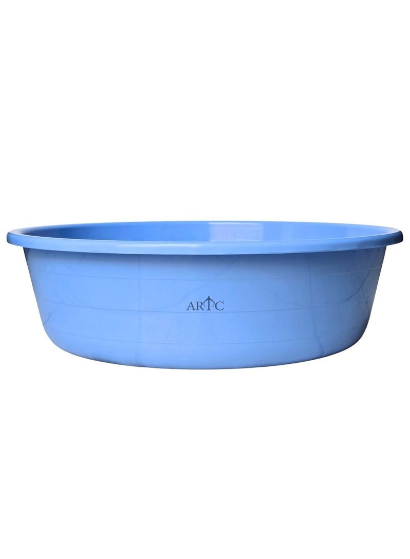 ARTC 15L Heavy-Duty Plastic Bath Tub (Blue) – Premium Multi-Purpose Round Basin for Laundry, Dishwashing, Cleaning, Soaking, Water Storage & Home Organization – Stackable & Durable - Image 3
