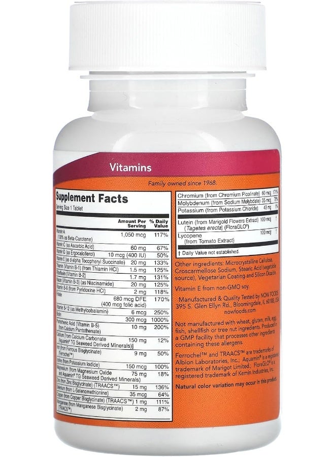 NOW Foods Daily Vits Multi Tabs 100's - Image 2