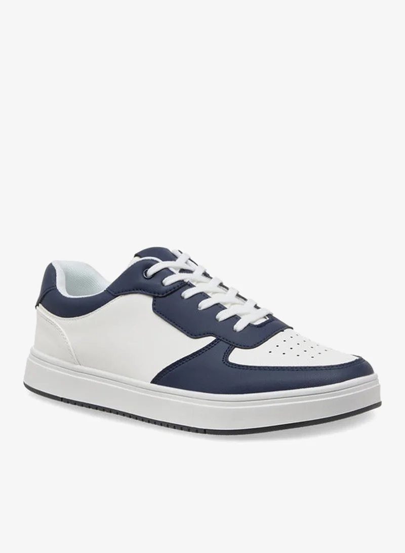 LBL by Shoexpress Men Perforated Lace-Up Sneakers