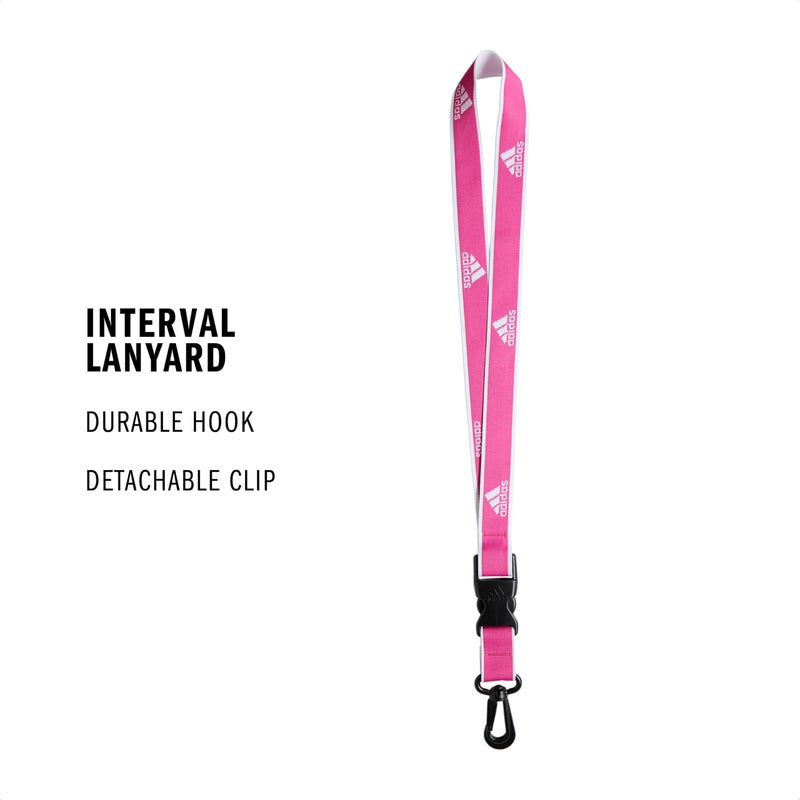 Adidas Interval Lanyard, Gala Pink/White - Image 2