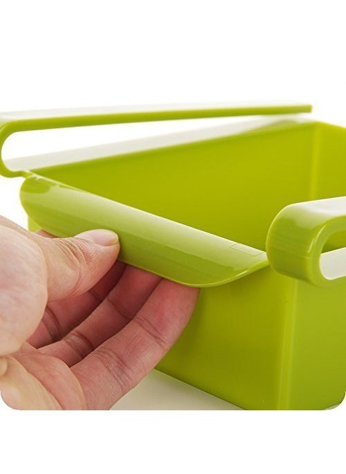 svk dream SVK Dream Fridge Space Saver Organizer Slide Storage Rack Shelf Drawer Fridge Storage containers for Vegetables Fridge Storage Racks Fridge Storage Boxes Pack of 2  - Image 4