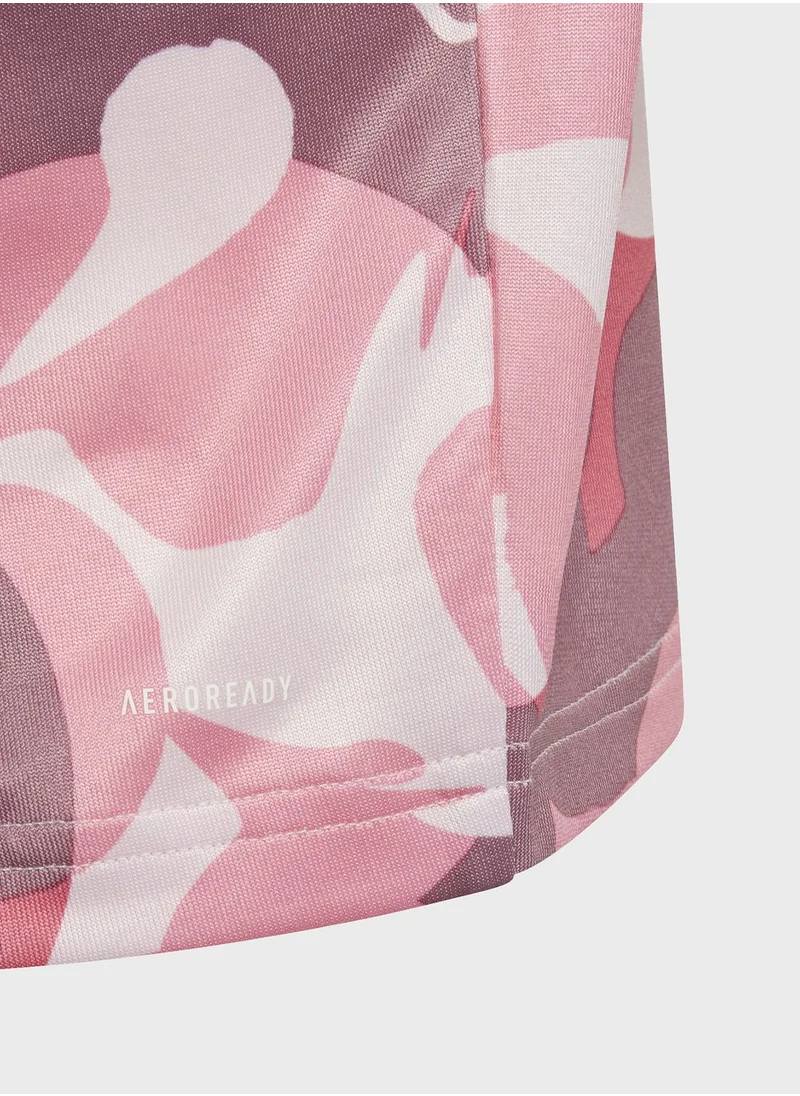 Adidas Kids Train Essential All Over Printed T-Shirt