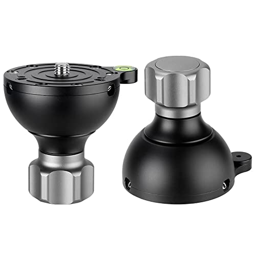 LEOFOTO YB-75SP 75mm Levelling Half Ball Adapter for Bowl Tripod Short Handle Low Profile - Image 2