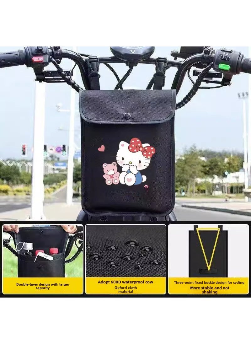 Generic Waterproof Large Capacity Bike Pouch KT Cat [New double-layer waterproof thickened large size with lid] 