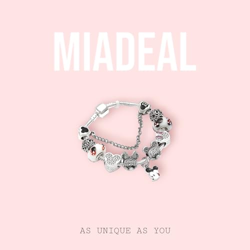 MIADEAL Cartoon Mouse Theme Silver Charms Bracelet - Image 2