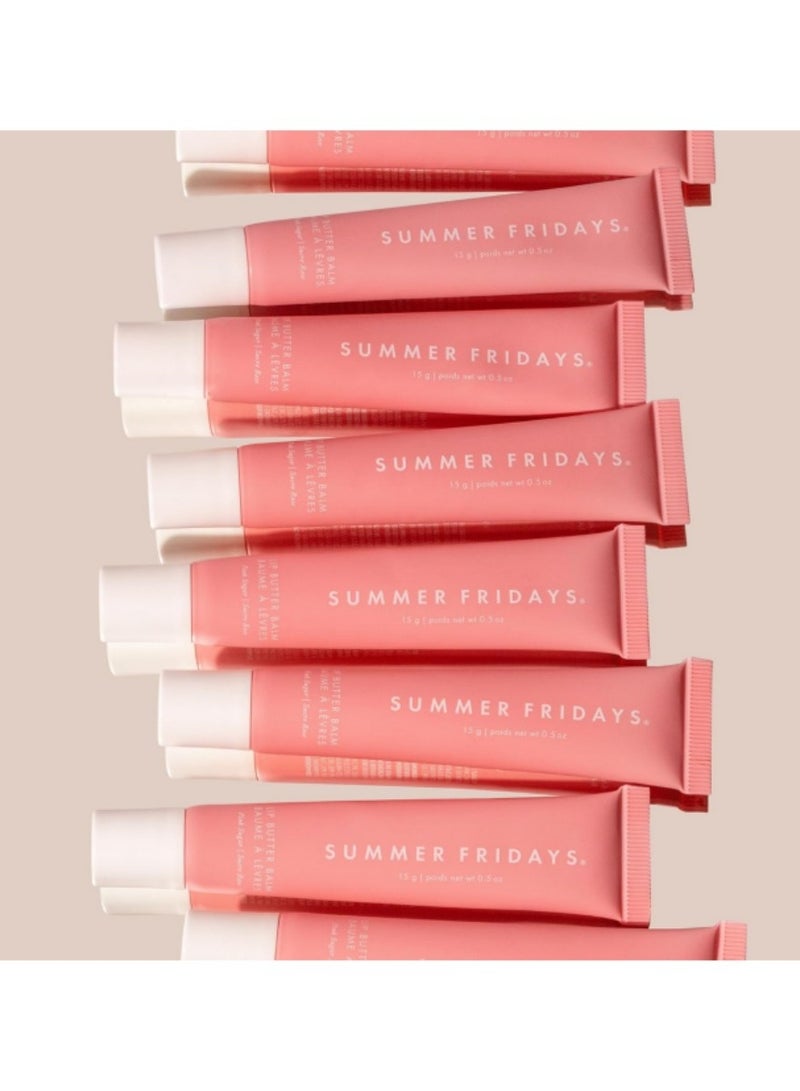 Summer Fridays Lip Butter Balm - Conditioning Lip Mask and Lip Balm for Instant Moisture, Shine and Hydration - Sheer-Tinted, Soothing Lip Care - Pink Sugar (.5 Oz) - Image 4