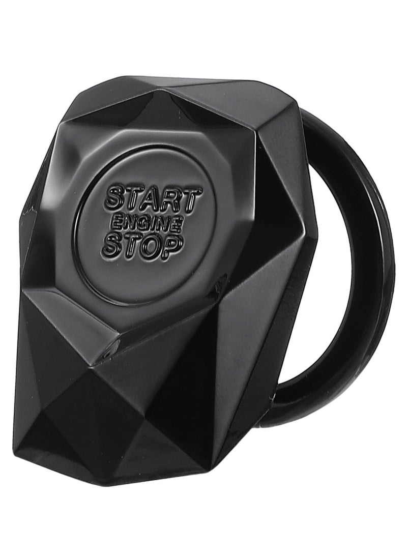 Generic Universal Car Engine Start Button Cover Bling Ring Sticker Cap Ignition Accessories for Key Ignition  - Image 1