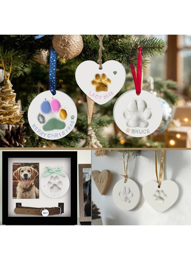 MYPAWLETS Dog or cat paw Print kit Keepsake,paw Print Ornament kit 2 Round 1 Heart Mades 3 Keepsake - Image 3