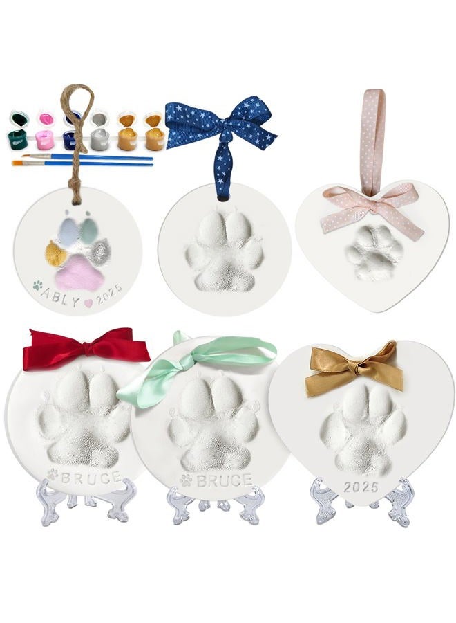 MYPAWLETS Dog or cat paw Print kit Keepsake,paw Print Ornament kit 2 Round 1 Heart Mades 3 Keepsake - Image 1
