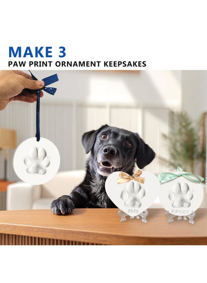 MYPAWLETS Dog or cat paw Print kit Keepsake,paw Print Ornament kit 2 Round 1 Heart Mades 3 Keepsake - Image 2