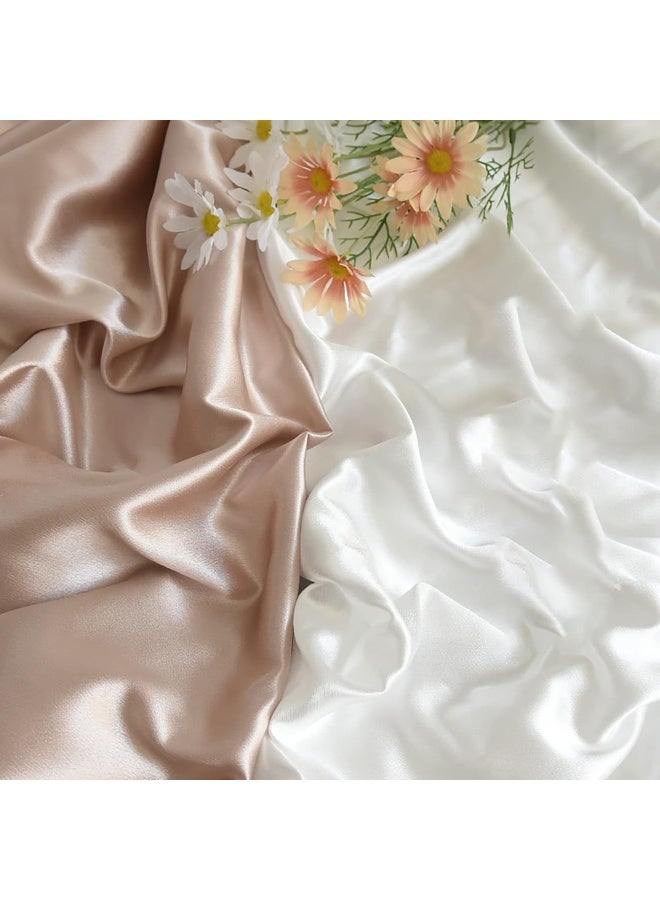 Photography Flash Texture Photography Background Fabric Silk Decoration Wrinkle-Free Silky Fabric Background for Jewelry/Cosmetics/Flat Lay/Food Photoshoot/Studio (150*100cm) - Image 4