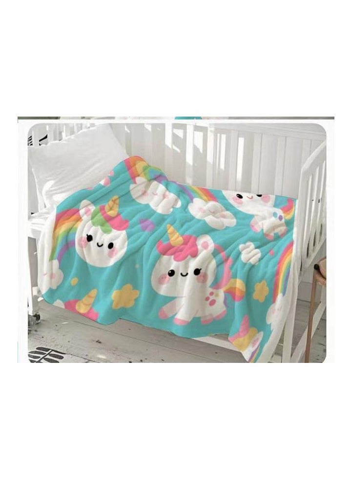 general Flannel thin blanket (warm and comfortable, suitable for sleep, gaming, dust removal and sandproof) 150cm*200cm - 596 - Image 3