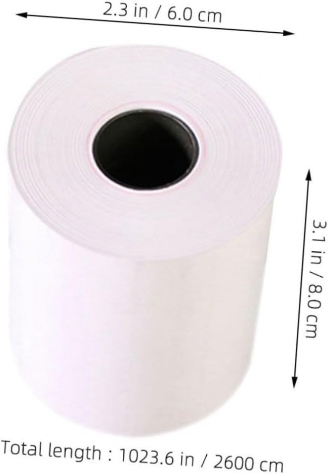 Thermal Printer Receipt Paper Rolls 80x60mm 26m Length White 10 Rolls for Pos Cash Register Printing in Retail and Restaurant Use - Image 2