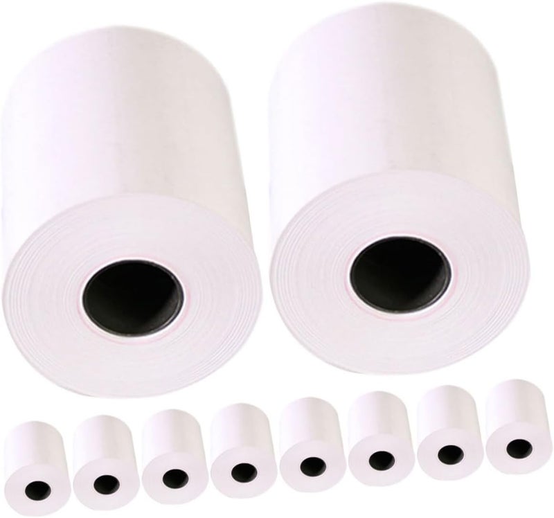 Thermal Printer Receipt Paper Rolls 80x60mm 26m Length White 10 Rolls for Pos Cash Register Printing in Retail and Restaurant Use - Image 1